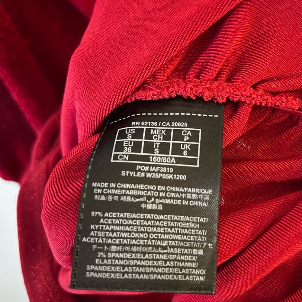 Guess Women’s Red Glitter Top - Picture 5 of 6